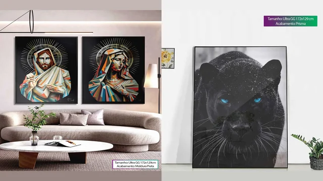 Presente Romântico para namorada – 7 Quadros Personalizados para ela