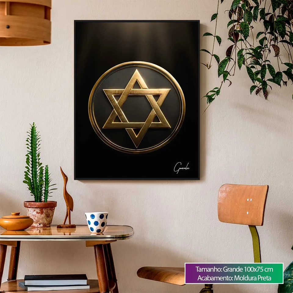 8900 Quadro Medalhão Estrela de Davi (4)