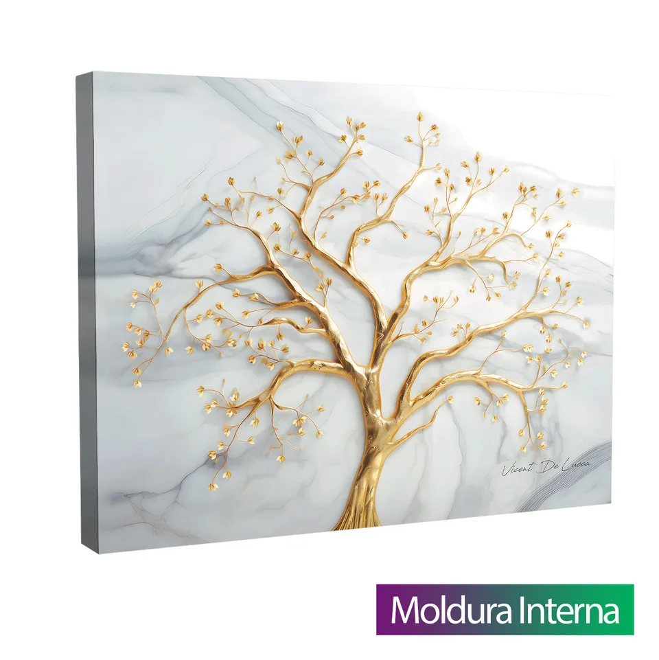 Quadro Árvore Divina — Moldura Interna, Médio 64x48