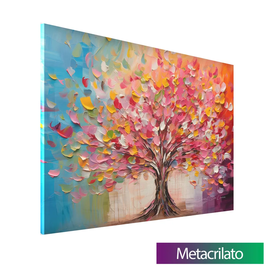 Quadro Árvore Explosão de Cores