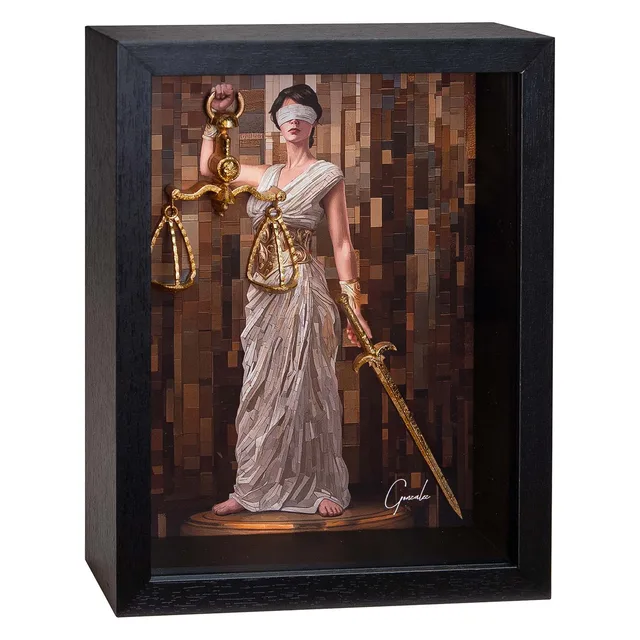 Themis, Dama da Justiça - 3D Masterpiece | QuadrosDecorativos.com