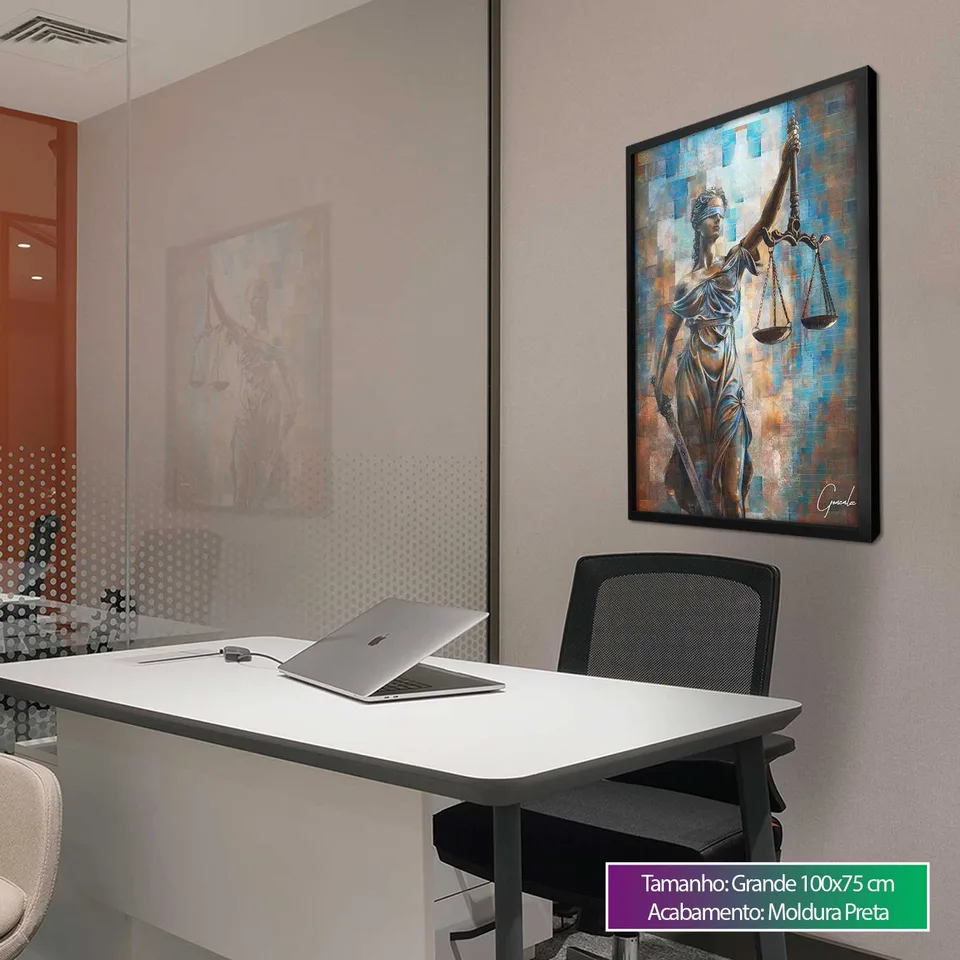 Quadro Deusa da Justiça Grid Art — foto 9