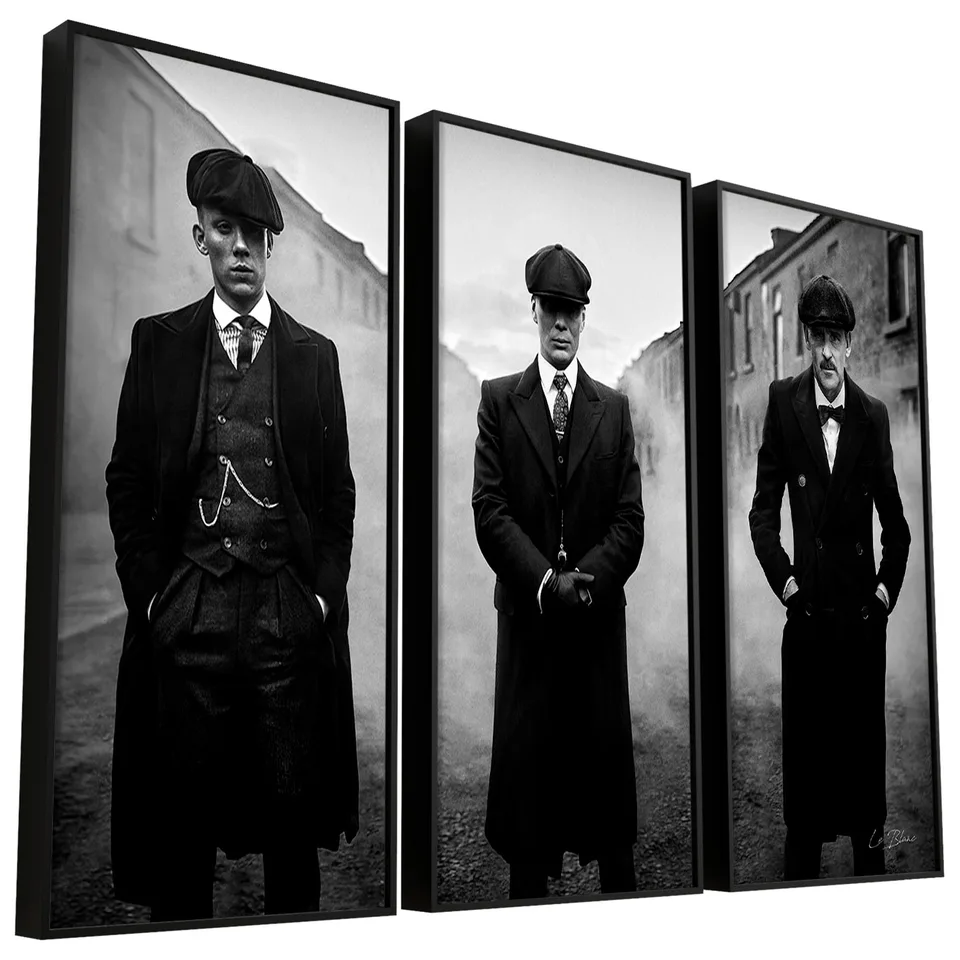Quadro Trio Peaky Blinders Três Peças - Combinações | QuadrosDecorativos.com