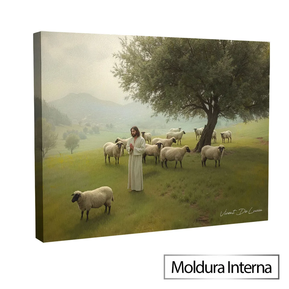 7105 Quadro Jesus e o Rebanho Sagrado (4)
