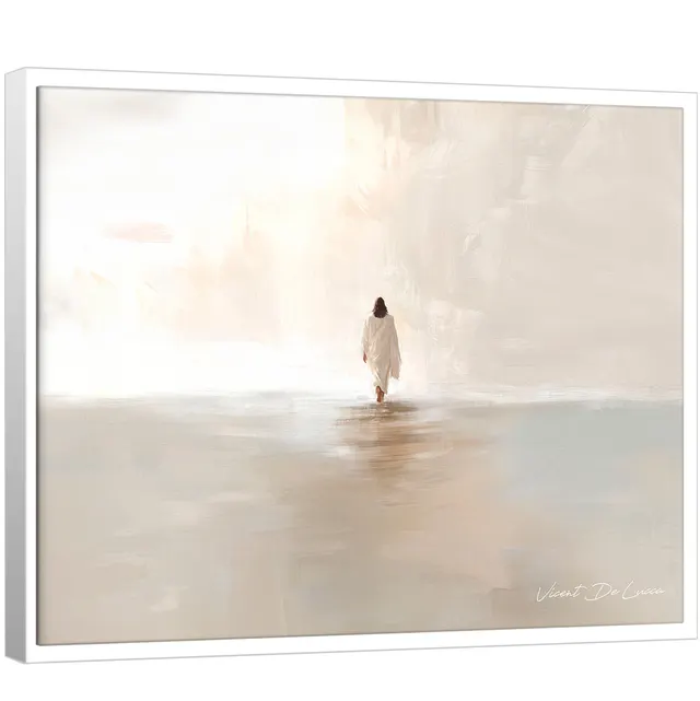 Quadro Jesus Sobre as Águas - Coleção Minimalista - Quadros para Cozinha | QuadrosDecorativos.com