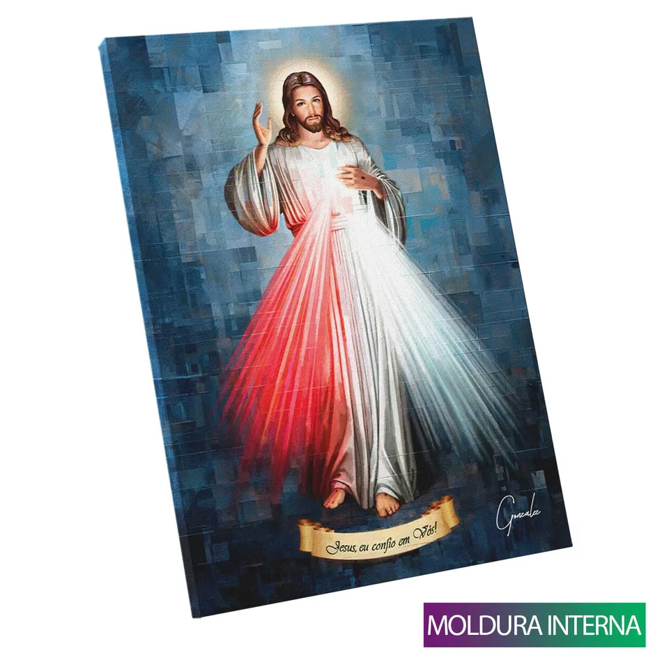 8985 Quadro Jesus Misericordioso Grid Art (4)