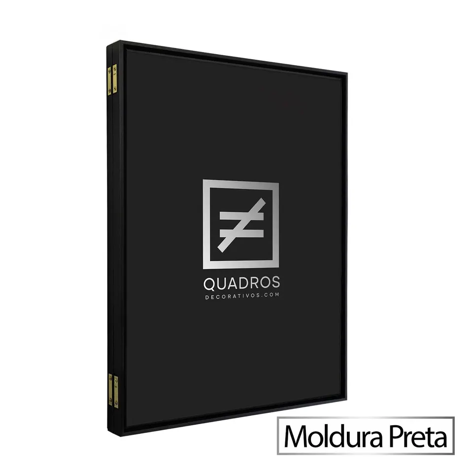 Quadro para Esconder Caixa de Luz - Personalizado com moldura de filete preta