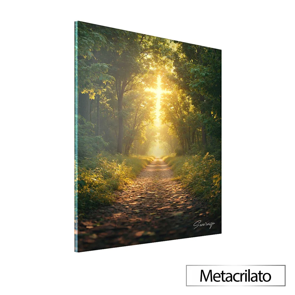 Quadro Caminho de Fé com acabamento em metacrilato