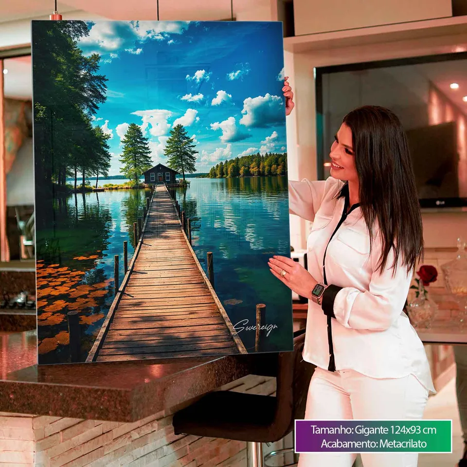 Quadro Casa no Lago para sala, de Sovereign — foto 4