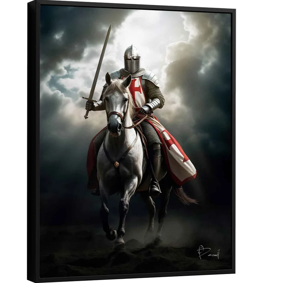 Quadro Cavaleiro de Cristo - Quadros para Quarto | QuadrosDecorativos.com
