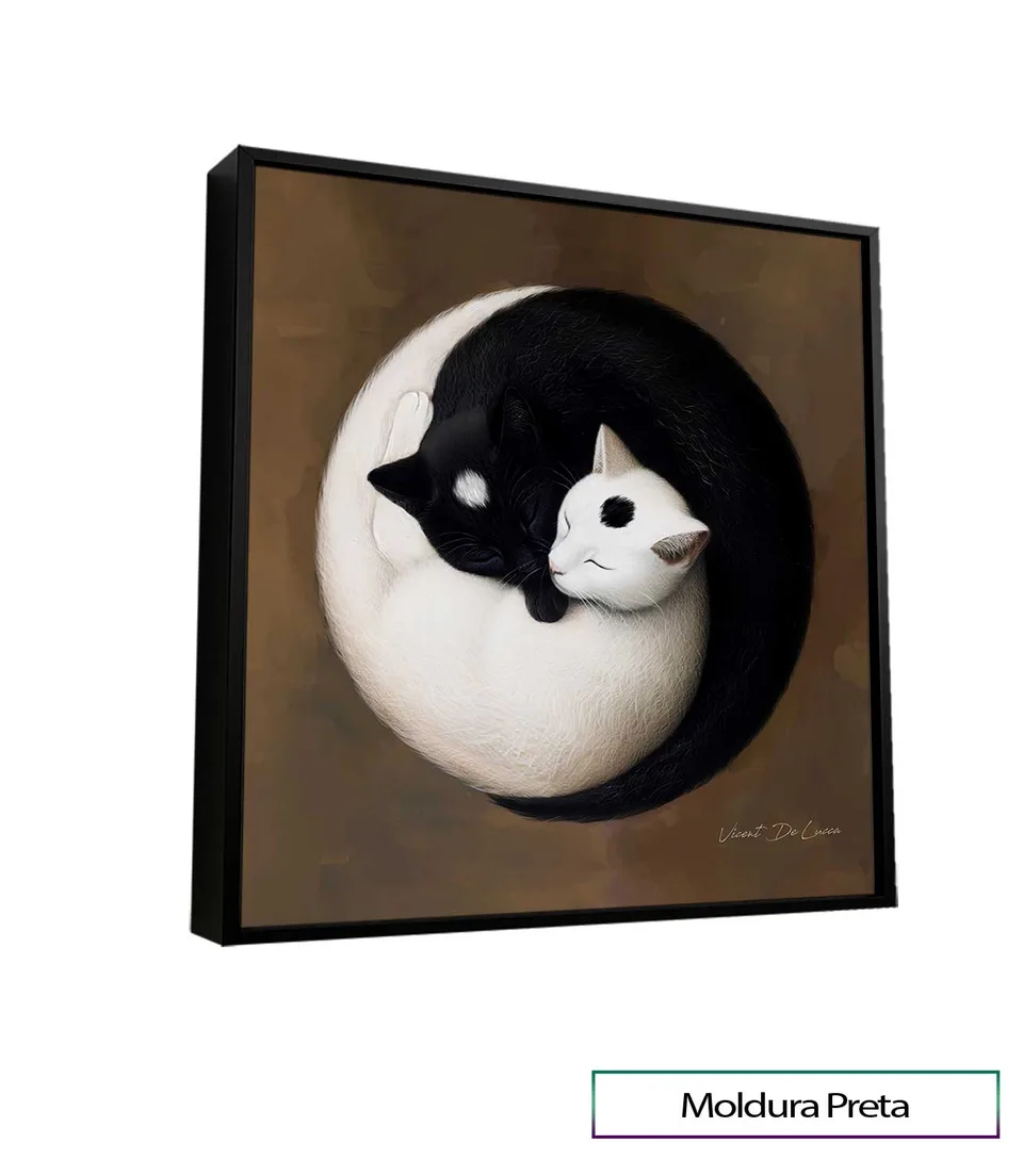 8827 Quadro Gatos Yin-Yang (2)