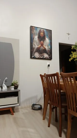 Quadro Jesus Grid Art na casa de Marilei dill spies