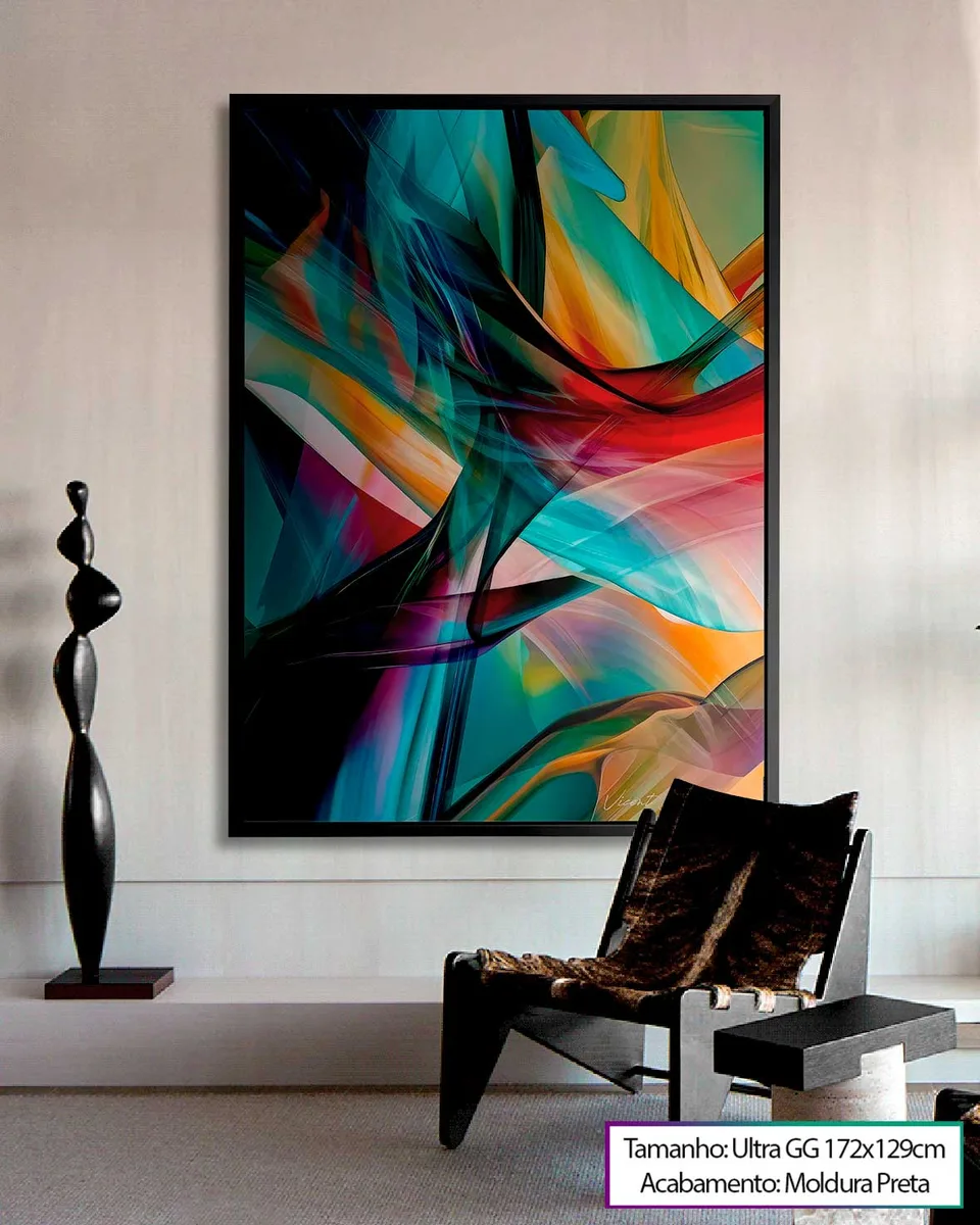 Quadro-Abstrato-Fluxo-de-Cores