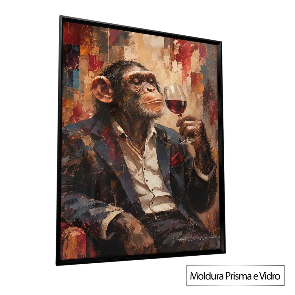 Quadro Macaco e o Vinho — foto 8