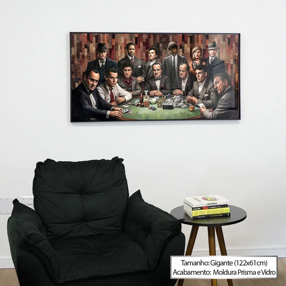 Quadro Clube dos Gangsters LegnArt, de Le Blanc — foto 3