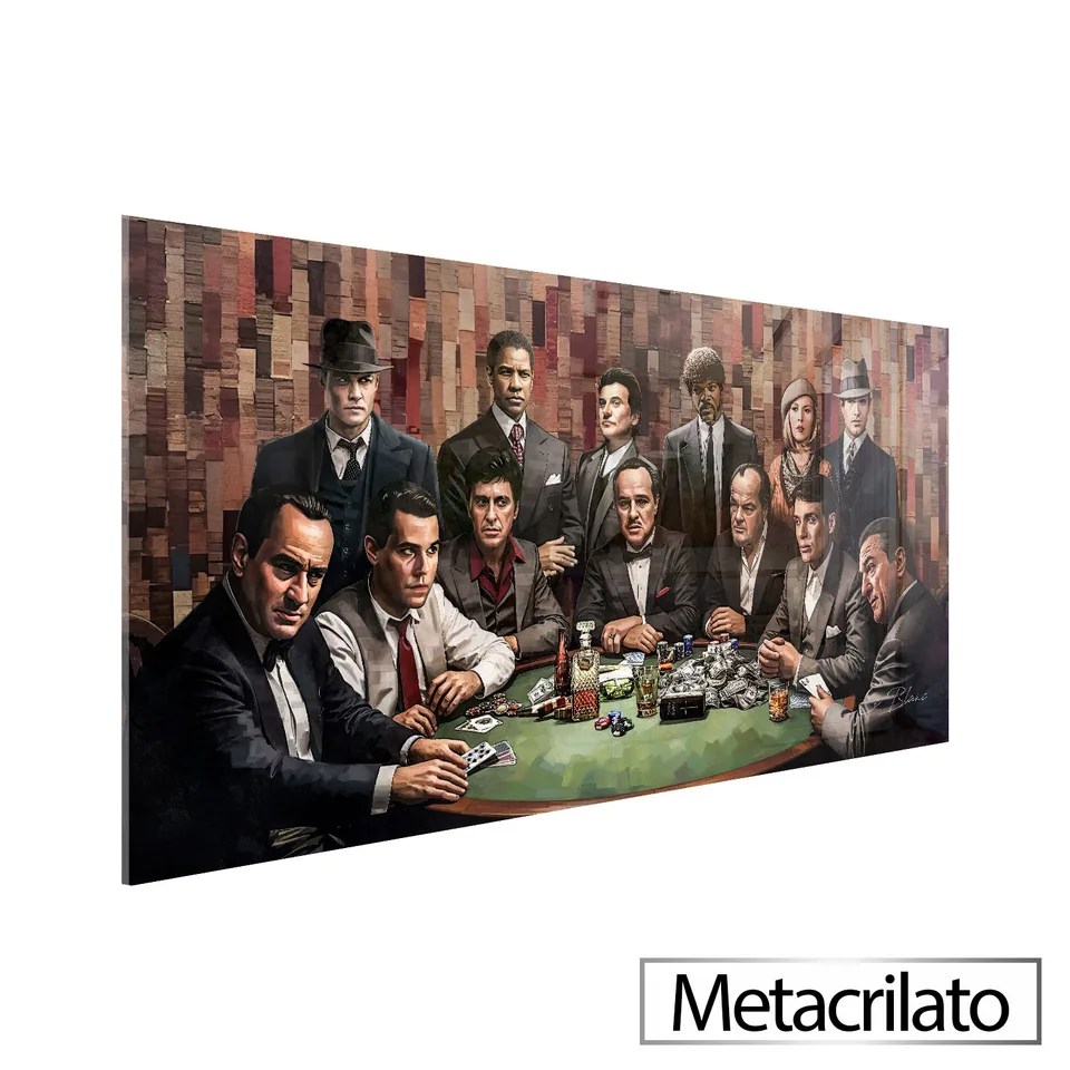 Quadro Clube dos Gangsters LegnArt com acabamento em metacrilato