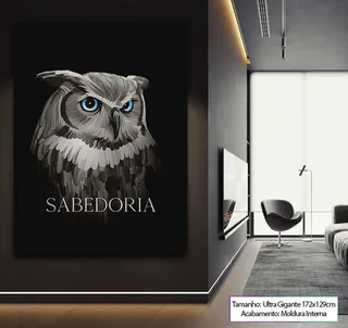 8262-Quadro-Coruja-em-Sabedoria-1