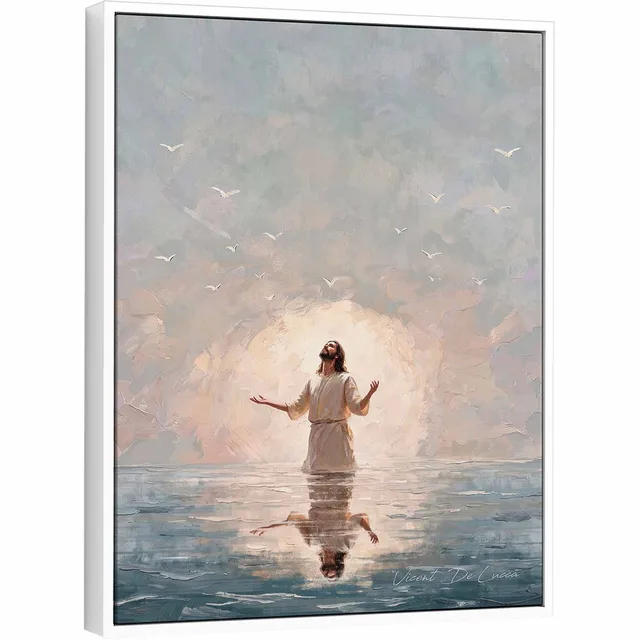 Quadro Cristo na Paz Infinita - Coleção Minimalista