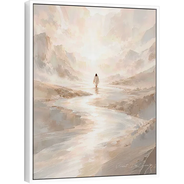 Quadro Cristo no Horizonte Infinito - Coleção Minimalista