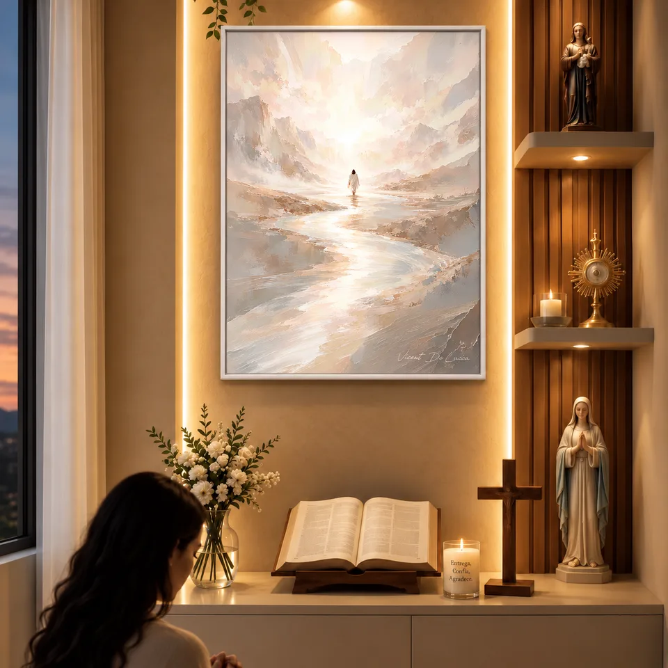 Quadro Cristo no Horizonte Infinito - Coleção Minimalista — foto 8