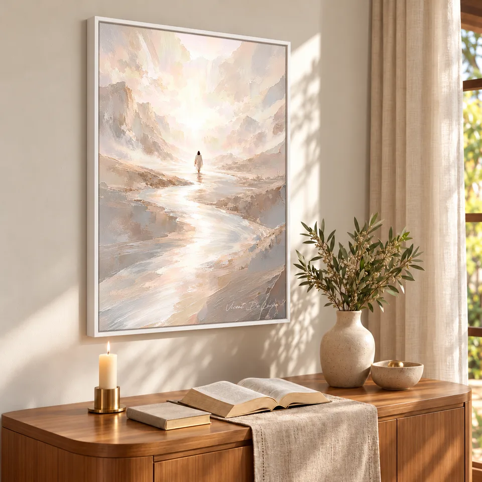 Quadro Cristo no Horizonte Infinito - Coleção Minimalista — foto 10