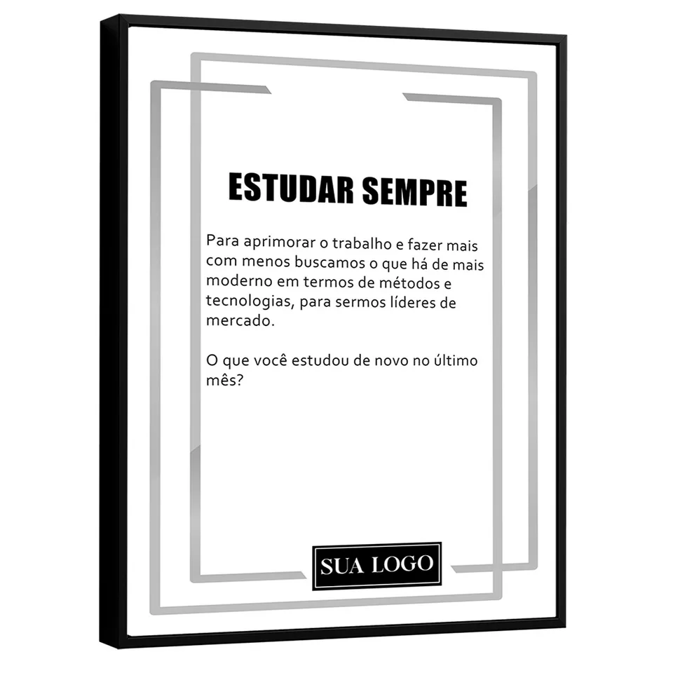 Quadro Cultura da Empresa - Estudar Sempre