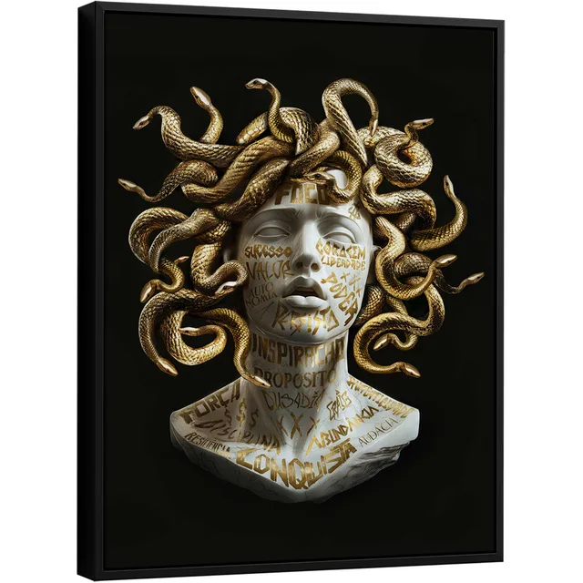 Quadro Medusa Dourada Capa