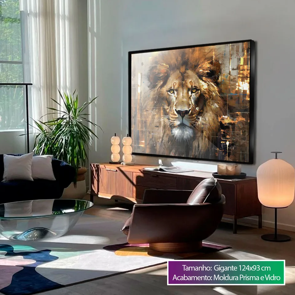 Quadro Leão Strati D'Arte — foto 8