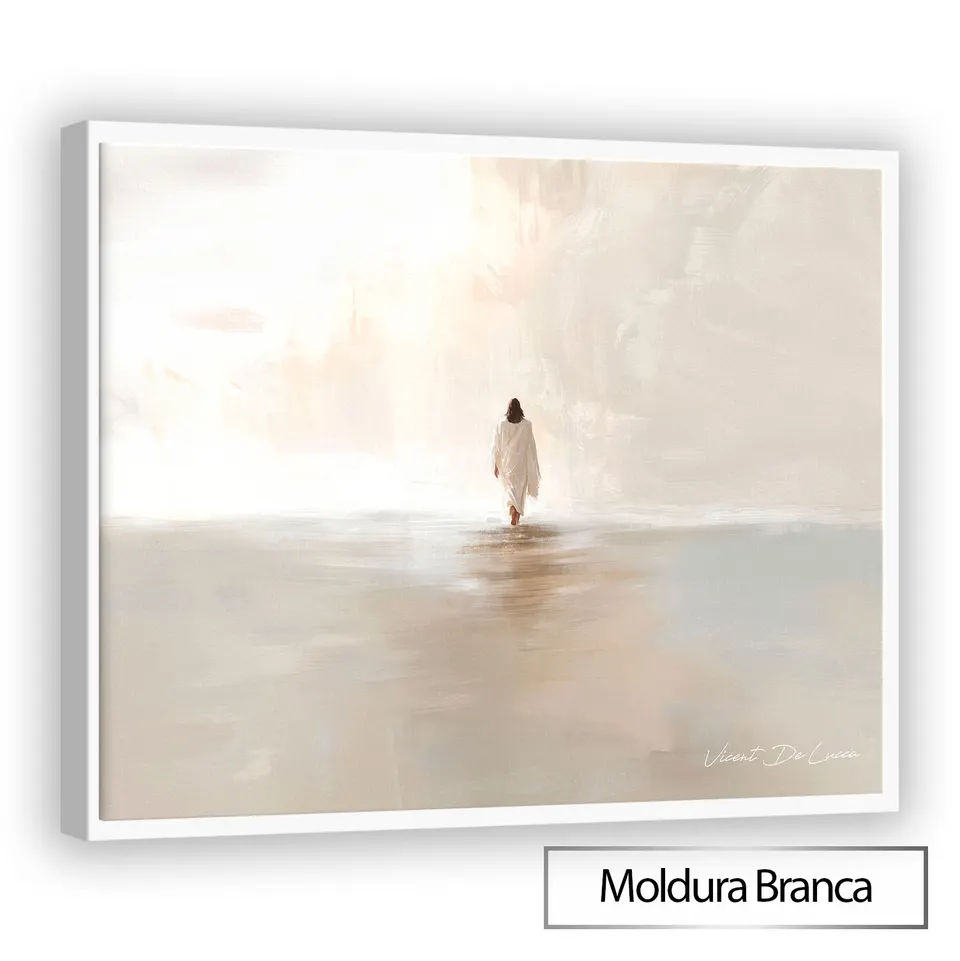 Quadro Jesus Sobre as Águas - Coleção Minimalista