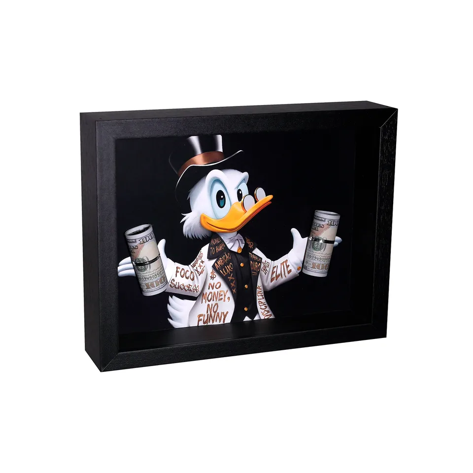 The Duck's Money - 3D Masterpiece | QuadrosDecorativos.com