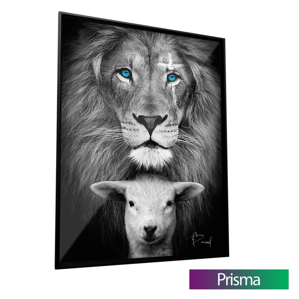 Quadro decorativo O Leão e o Cordeiro