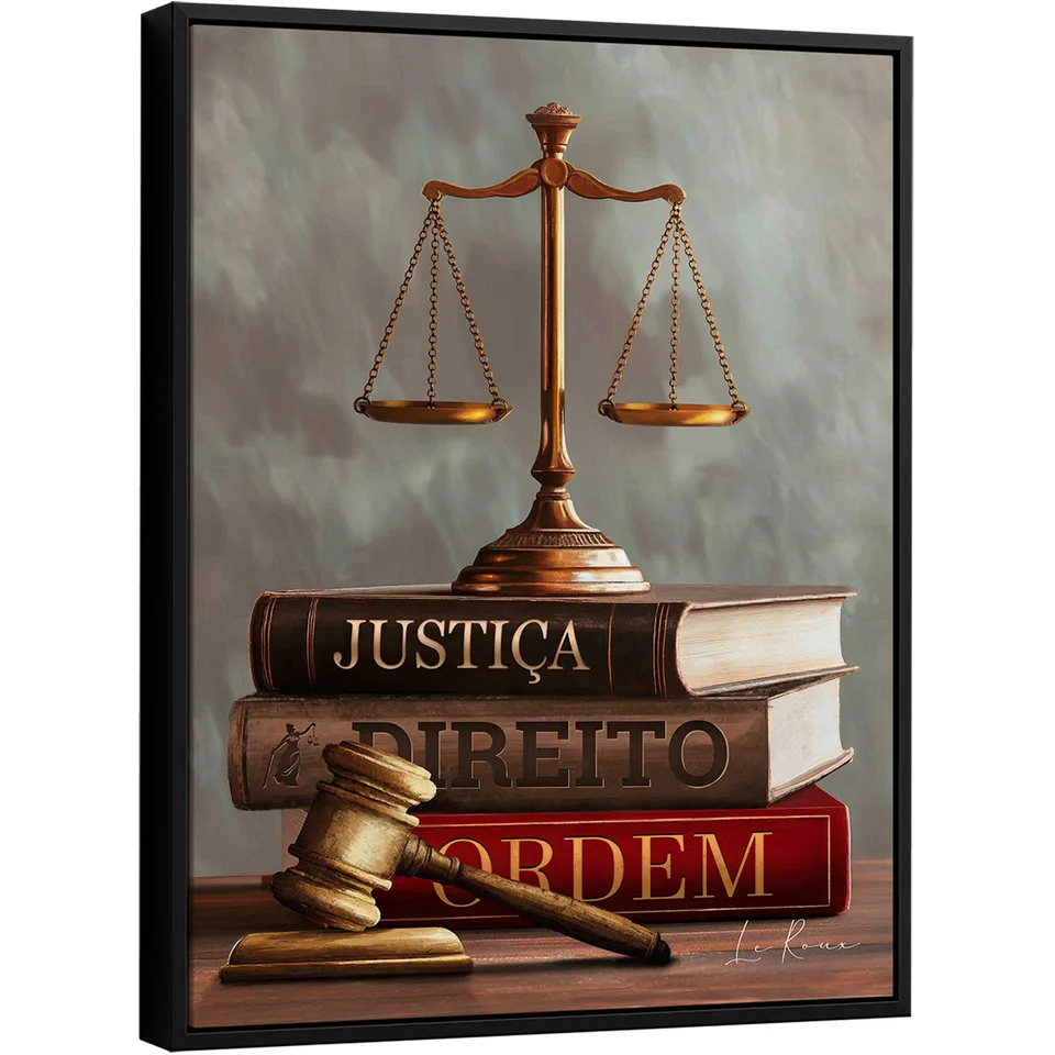 Quadro Símbolos da Justiça - Escritório de Advocacia | QuadrosDecorativos.com