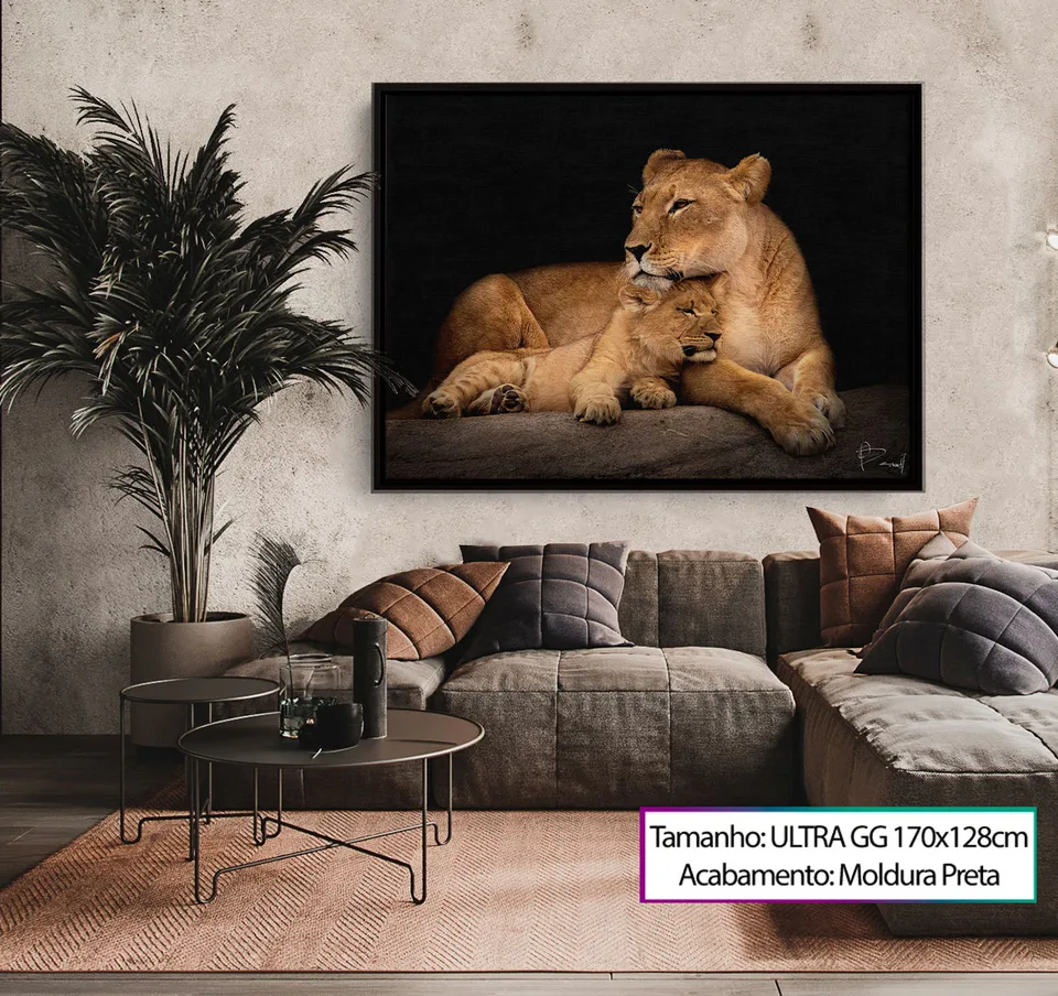 8236 Quadro Leoa Amorosa 9