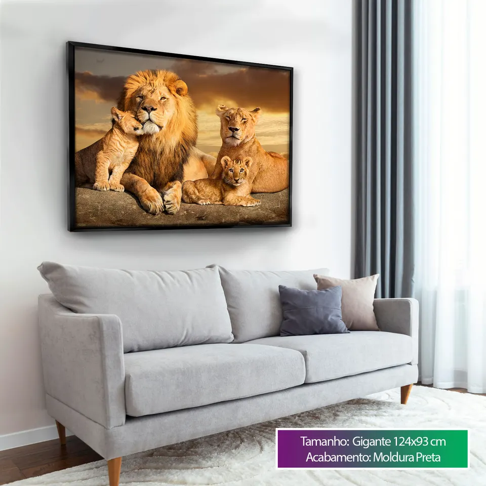 Quadro decorativo As Raízes do Leão