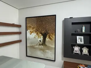Quadro O Acolhimento de Cristo - Coleção Minimalista na casa de Lucieni
