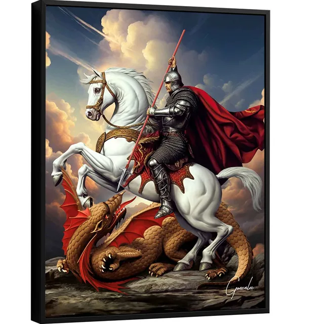 Quadro São Jorge - Quadros para Quarto | QuadrosDecorativos.com
