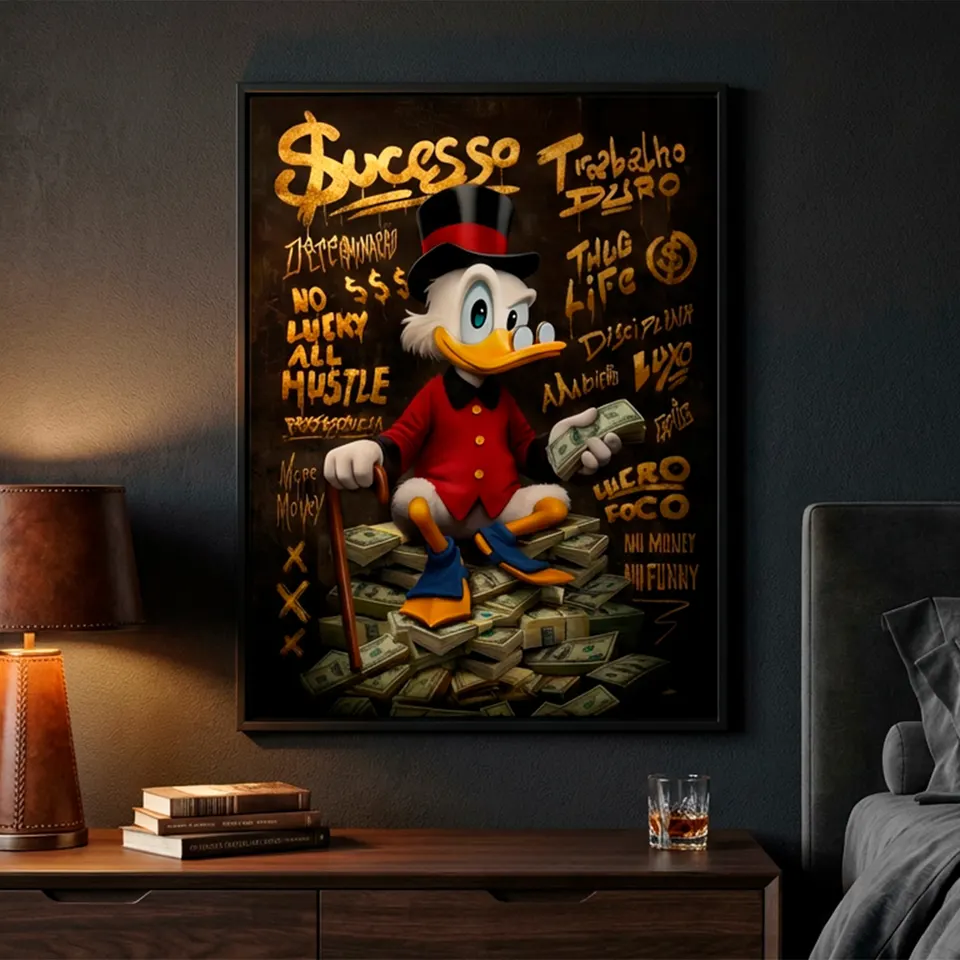the duck detalhe — grafite e ouro luxo