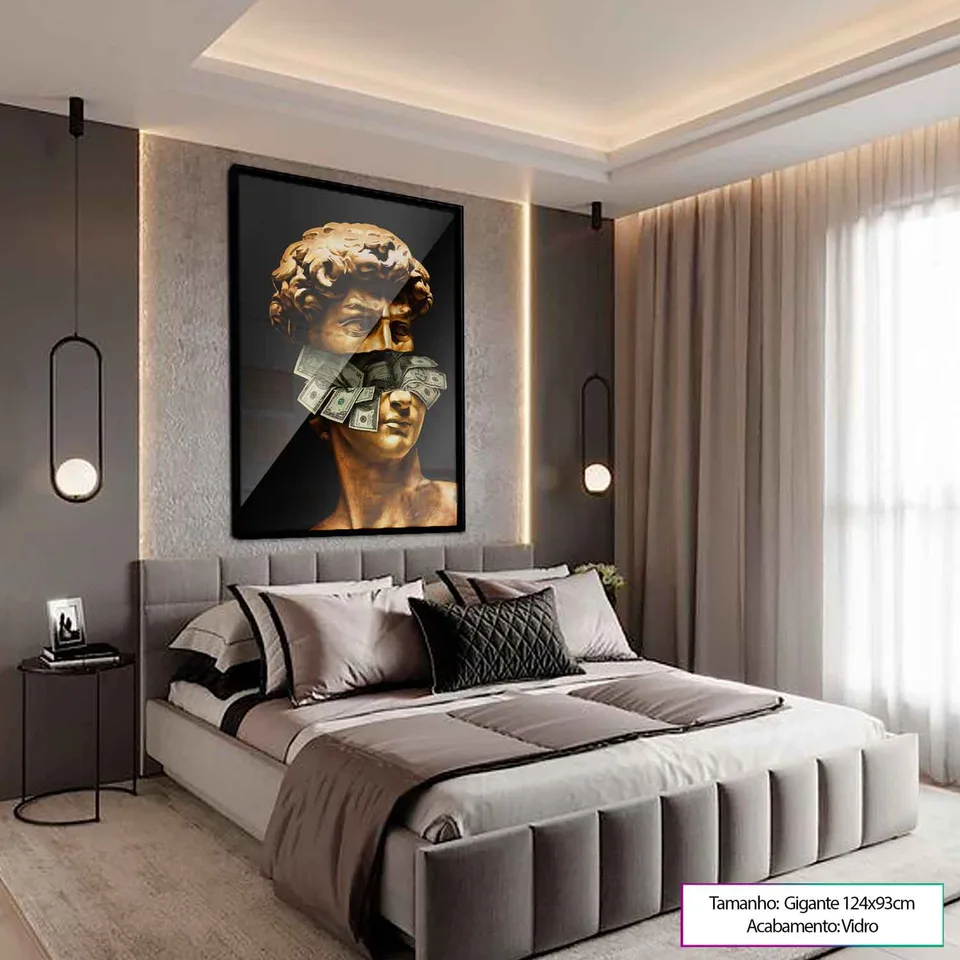 Quadro David Money com moldura Prisma e vidro