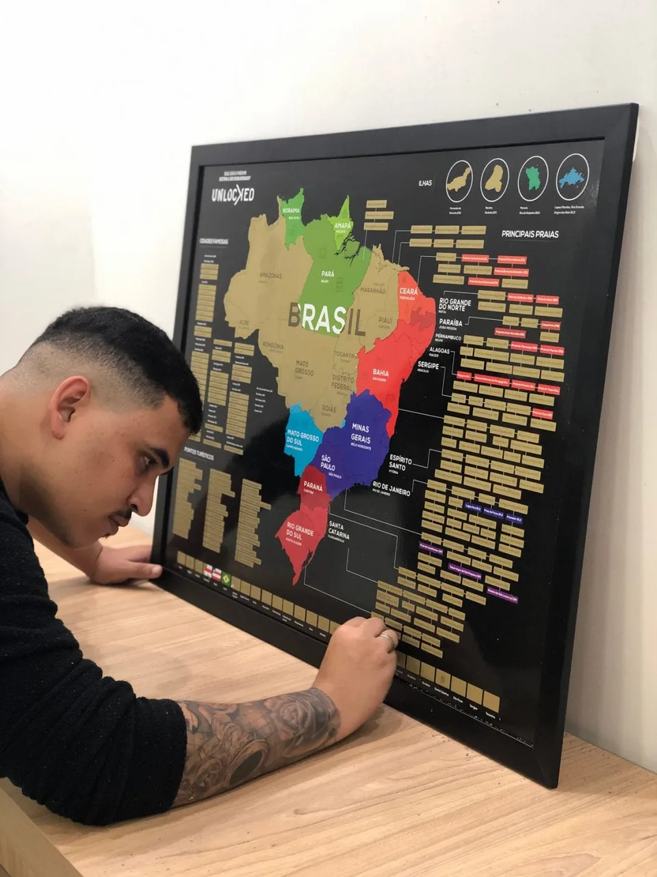 Mapa do Brasil de Raspar Unlocked — foto 5