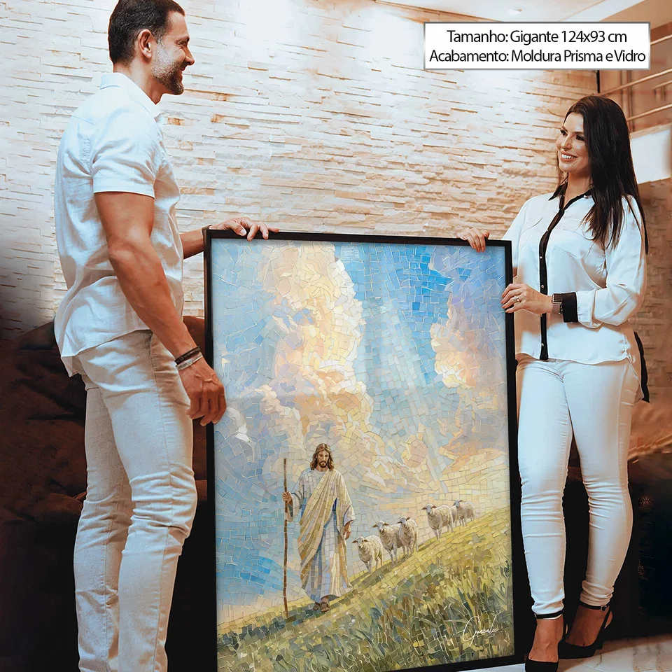 pastor celestial — detalhe de pequenas peças e profundidade visual