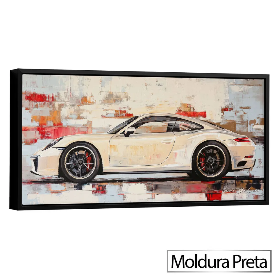 7092 Quadro Porsche Marfim (1)
