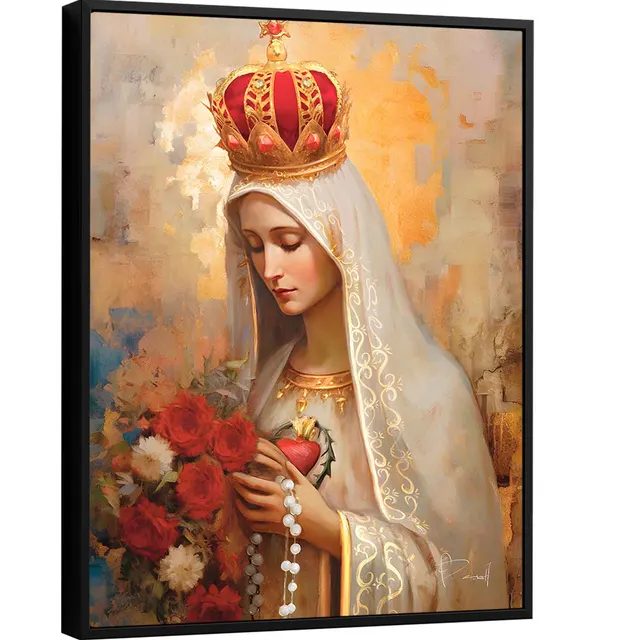 Quadro Nossa Senhora de Fátima Strati D'Arte
