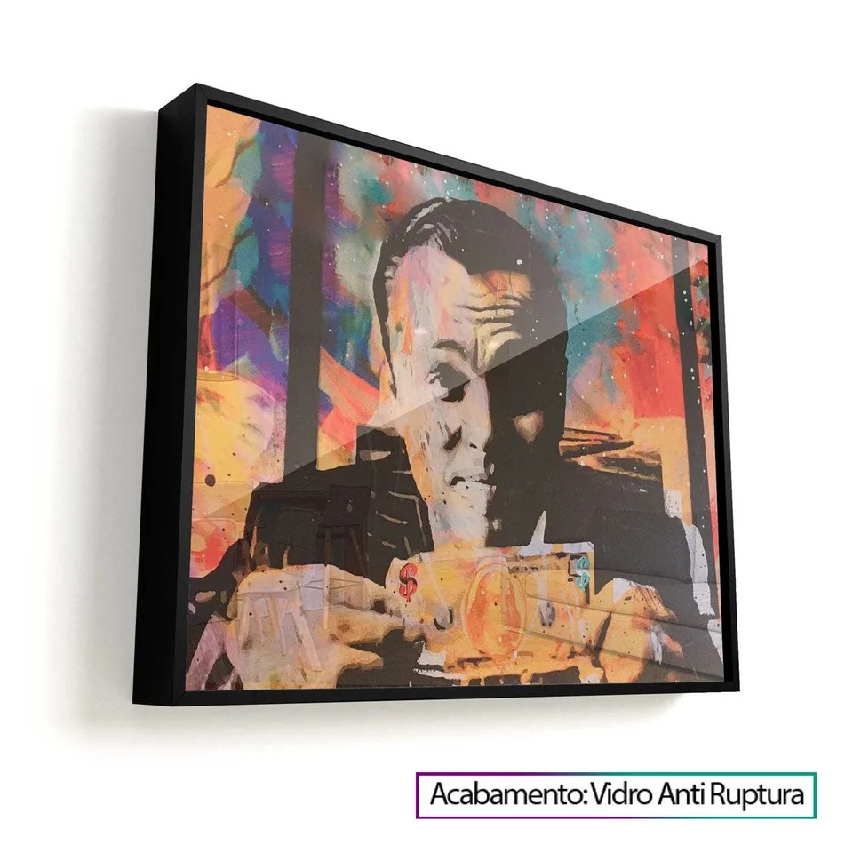 Invencível [Mostruário] Gigante Moldura Preta com Vidro Anti Ruptuta - Sem categoria | QuadrosDecorativos.com