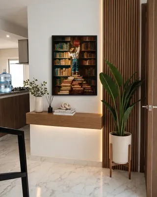 Quadro Crescendo com Sucesso na casa de Milena Xavier