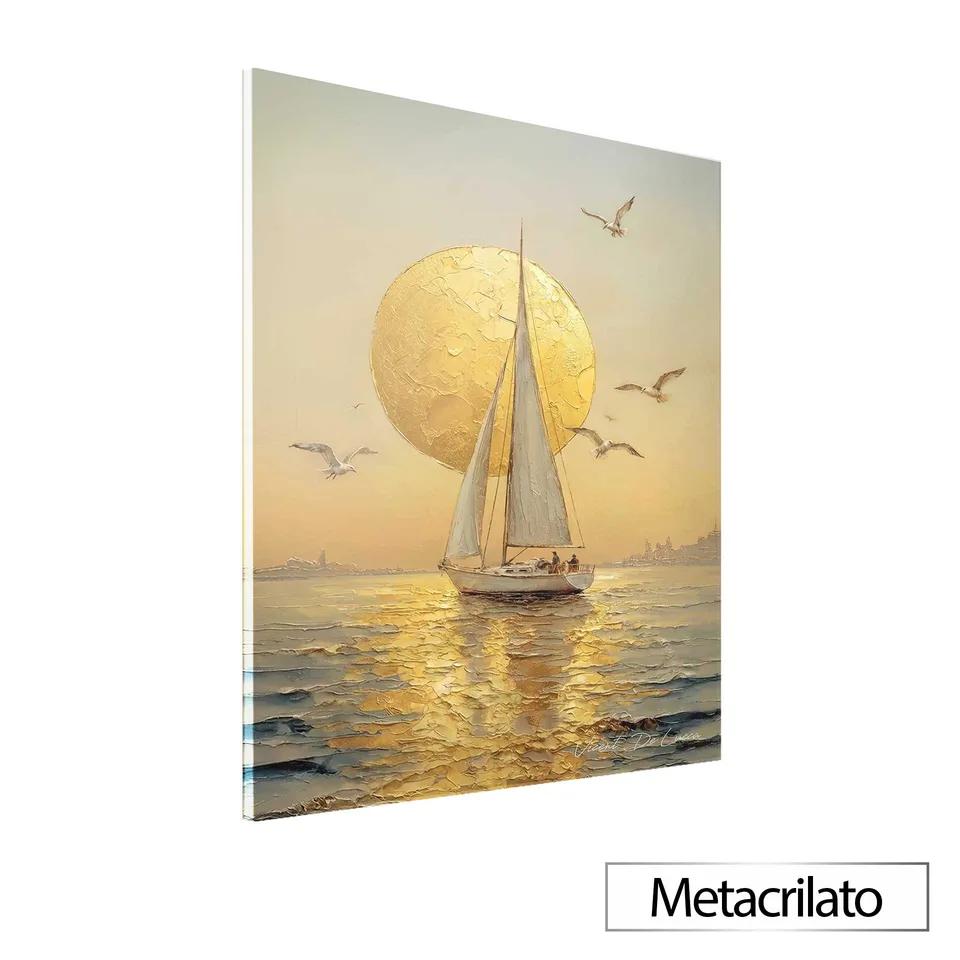 Quadro Destino Iluminado com acabamento em metacrilato
