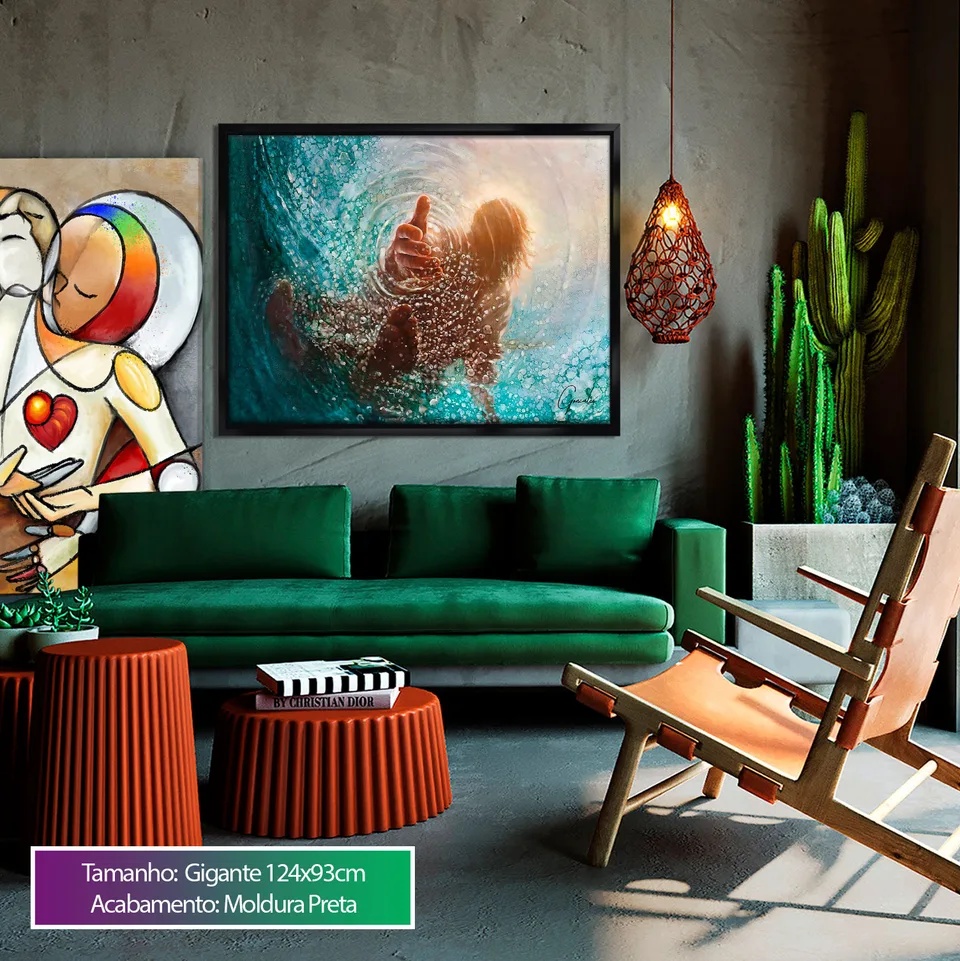 Quadro Crê no Senhor Jesus Cristo e serás salvo — foto 2