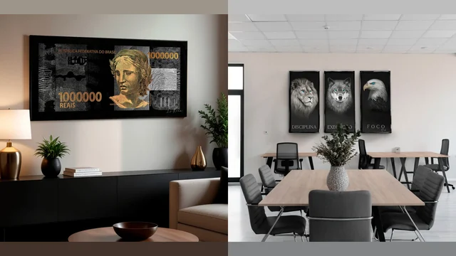 16 Quadros abstratos que vão deixar sua casa requintada