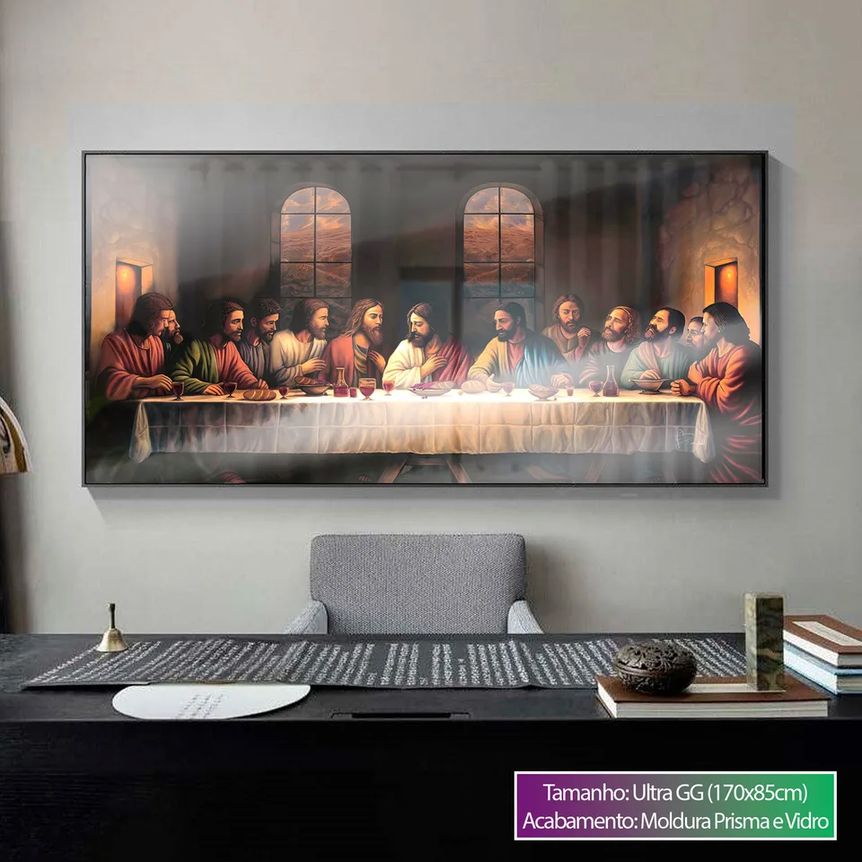 Quadro Divina Santa Ceia, de Benoit — foto 3