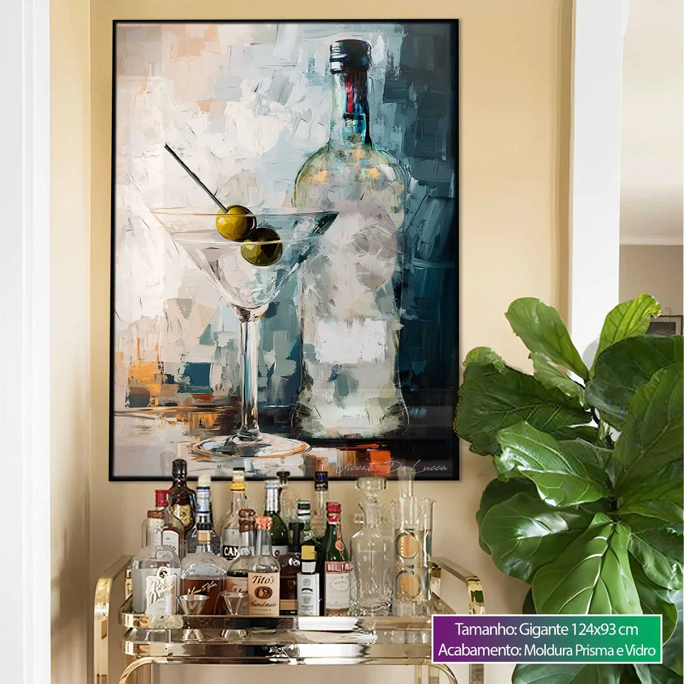 Quadro Dry Martini para sala, de Vicent de Lucca — foto 2