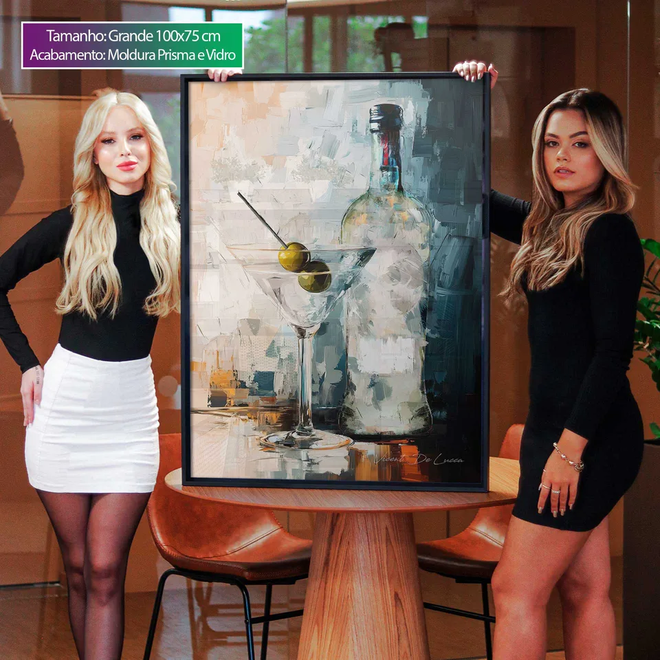 Quadro Dry Martini para sala, de Vicent de Lucca — foto 3